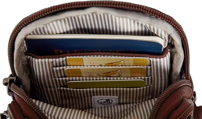 Travelon Anti-Theft Boho 2 Compartment Phone Crossbody