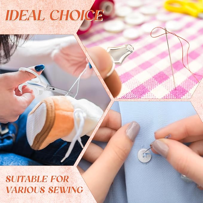 Knitgrip 100 Boxes Mini Travel Sewing Kit Quick Fix Sewing Kits Bulk Basic Portable Pre Threaded Needle Emergency Repair Tool for Adults DIY Handcraft Gifts Beginner Traveler Home Hotel (White)