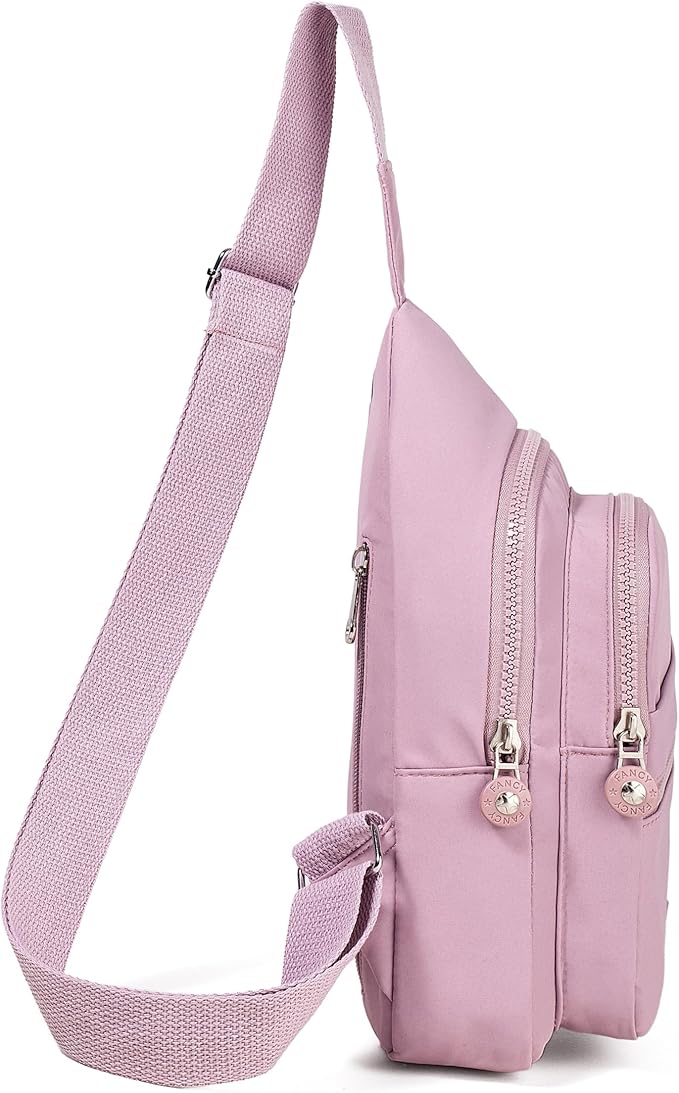 Banelu Small Sling Backpack Crossbody Bags for Women, Small Sling Bag Cross Body Bag Fanny Packs Crossbody Purses - Lilac
