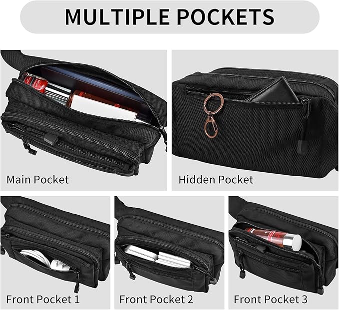 Fanny Pack for Women for Work,Multi-purpose Waist Bag for Travel & Sporting Event