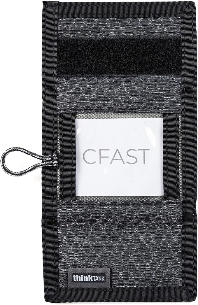 Think Tank Secure Pixel Pocket Rocket Mini Folding Wallet for 4 CFast or 4 CF Express Type B Memory Cards (Black Slate)