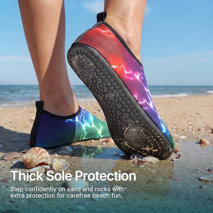 Water Shoes for Women Men Quick-Dry Aqua Socks Swim Beach Outfits Barefoot Yoga Exercise Wear Sport Accessories Pool Camping Must Haves River Hiking Adult Youth Size