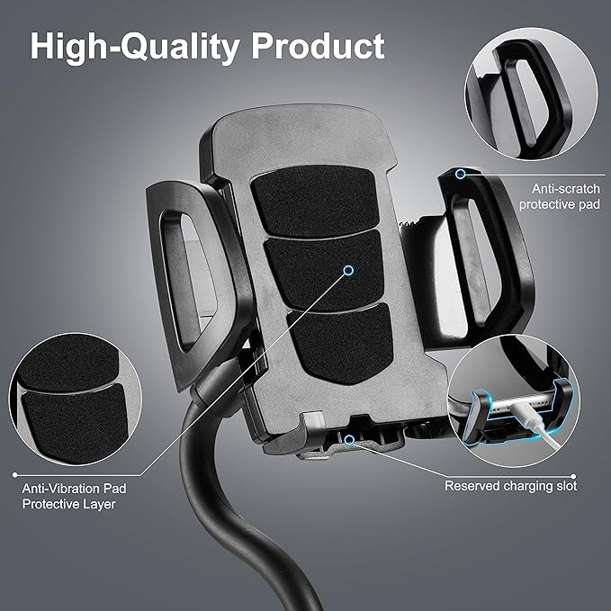 YUHENG Car Cup Holder Mount with 360° Rotation Adjustable Gooseneck,Car Phone Holder Mount for All Smartphones Cup Holder Cell Phone Automobile Cradles