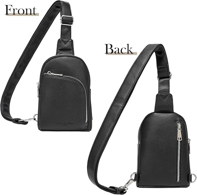 INICAT RFID Blocking Sling Bag, Anti Theft Crossbody Bag for Women Compact Travel Purses Leather