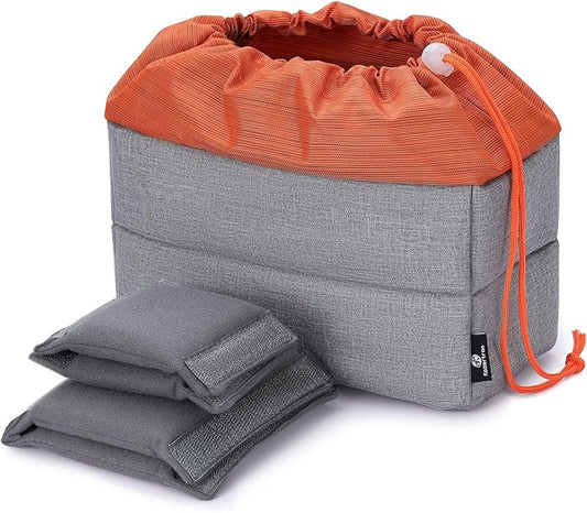 Koolertron Waterproof DSLR Camera Bag with Removable Insert, Adjustable Compartments, Fits in Camera Bags - Protective Case for DSLR/SLR Cameras & Accessories
