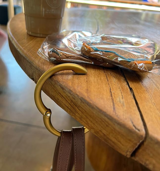Clipa Bag Hanger - The Ring that Opens Into a Hook, Closes Automatically | Hangs Almost Anywhere in Just 1/2" of Space | Holds 33 lbs | 9 Styles | 3 yr Warranty