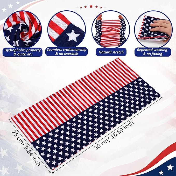 Tarpop 12/30 Pcs Neck Gaiters Scarf Elastic Wrap Headband Sweat Absorbing Bandana for Women Men Sports Yoga Running