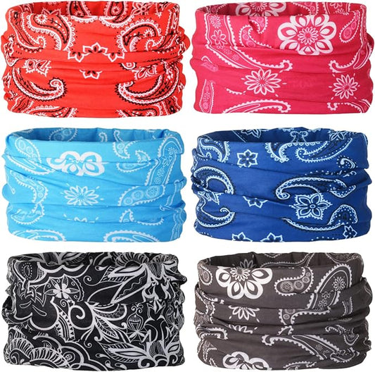 Neck Gaiter for Men Women Headwear Bandana Head Wrap Face Scarf Mask Cover Warmer Balaclava-Seamless & Versatile