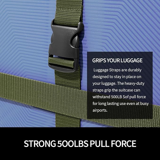 Luggage Straps 2-80Army Green