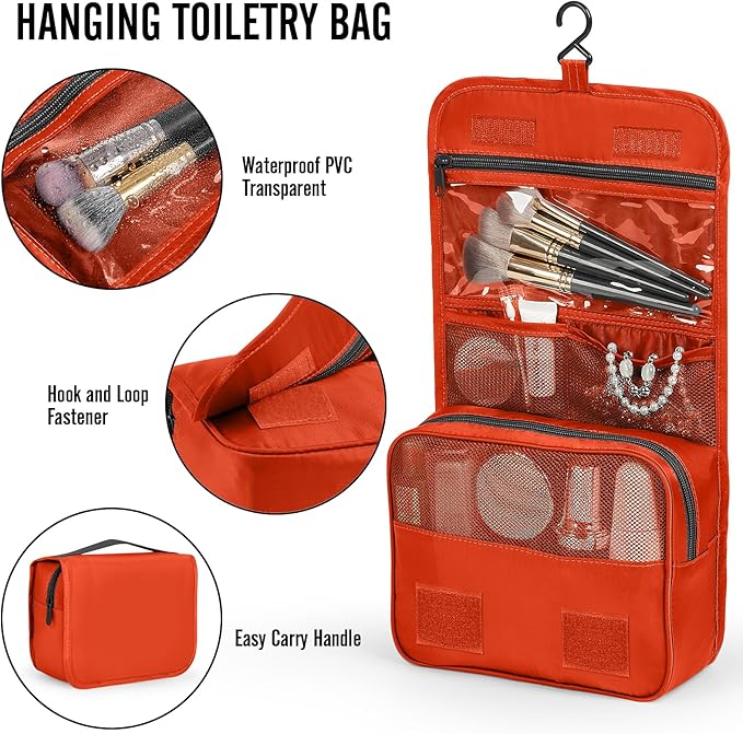 Veken 10 Set Packing Cubes for Travel Essentials,Anti-Wrinkle Buckled Suitcase Organizer for Shoe & Toiletry Bag,Carry On Luggage Bag for Airplane & College Dorm Room Accessories,Women Men Gifts