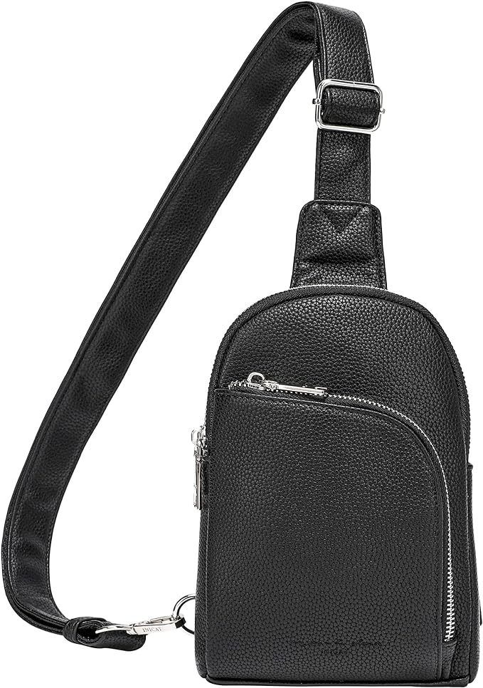 INICAT RFID Blocking Sling Bag, Anti Theft Crossbody Bag for Women Compact Travel Purses Leather