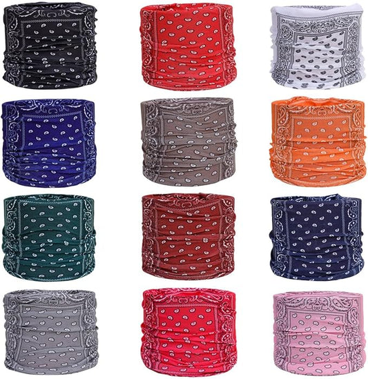 Neck Gaiter Masks Tube Scarf,Seamless Bandanas Buffs Gators,Ourdoor Face Mask Face Covering Multi Headwear
