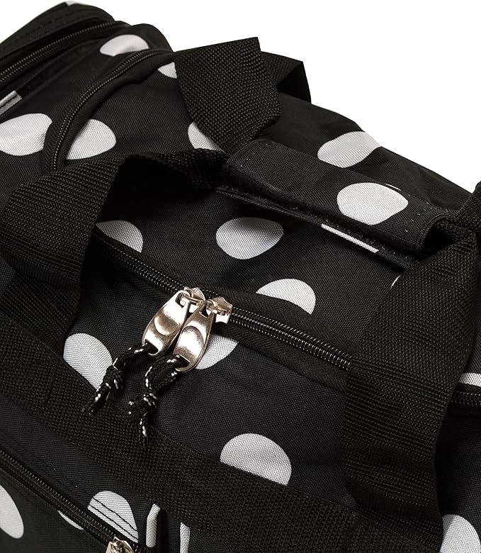 Rockland 19" Polyester Duffel Bag, Black Dot