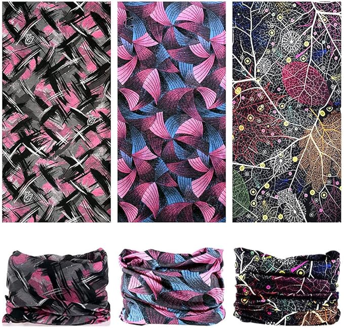 VANCROWN Headband Neck Gaiter Head Wrap Headwear Face Mask Magic Scarf Bandana for Men and Women