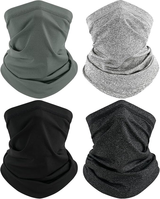 TICONN Neck Gaiter Face Cover Scarf, Neck Warmer Breathable Sun & Wind-proof for Skiing Fishing Hiking Cycling