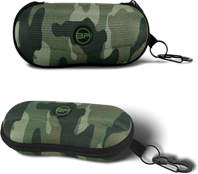 BLUPOND Sunglasses Case Semi Hard EVA Shell with Metal Hanging Hook Belt Clip Sun Glasses Storage