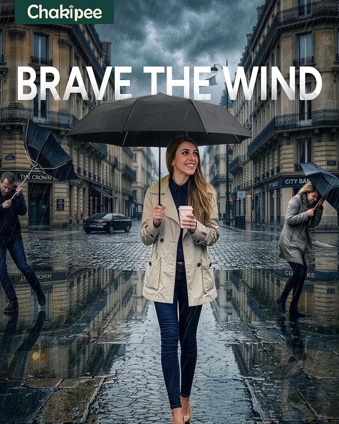 Travel Compact Umbrella Windproof - Portable Automatic for Rain, Folding Umbrella for Men and Women, Portable 210T Fabric