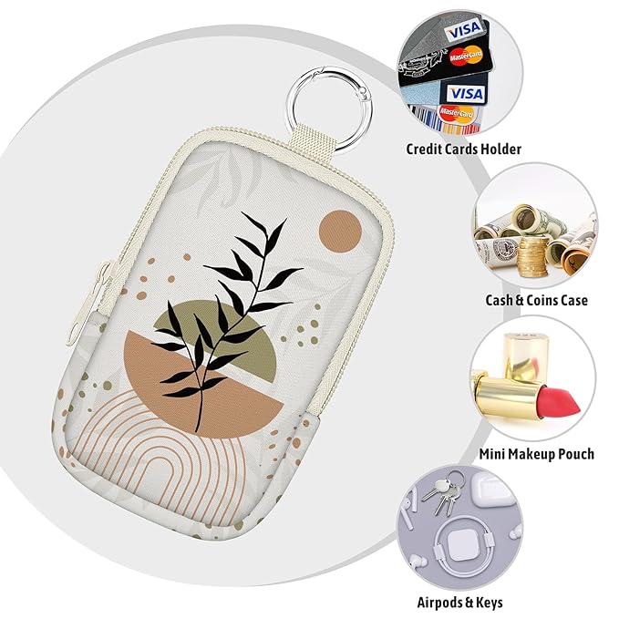 Mcapirivo Cute Boho Hand Sanitizer Spray Case, Hand Sanitizer Holder Zippered Pouch, Fashion Accessory with Snap Hook for Glow Mist and Power Mist 1FL OZ