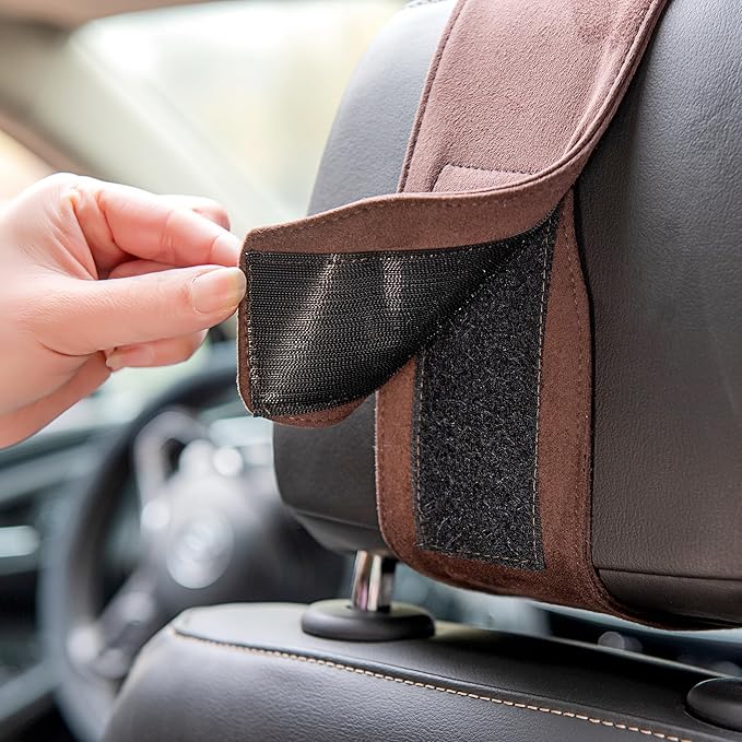 Car Headrest Pillow –Premium Memory Foam Ergonomic Car Pillow for Head Support & Comfort, Soft Washable Cover, Ideal for Long Drives and Travel | Memory Foam, Neck Rest, Ultimate Comfort and Support, For Driving and Travel