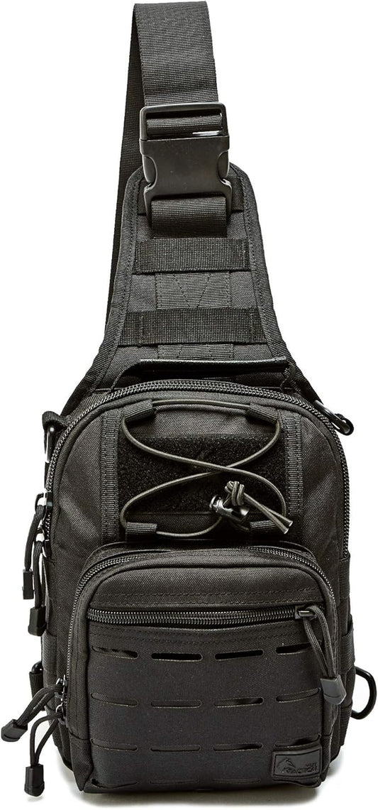 WOLF TACTICAL EDC Sling Bag - Concealed Carry Shoulder Bag for Range, Travel, Hiking, Outdoor Sports