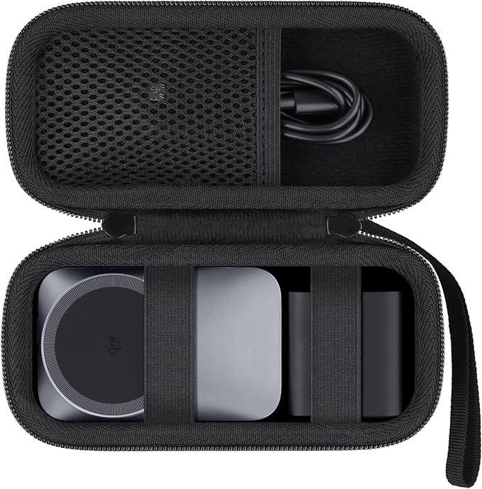 co2CREA for Anker Prime 3-in-1 Wireless Charging Station, Hard Travel Case Compatible with Anker 25W Certified Palm-Sized Foldable Charger, Case Only (Black Case)