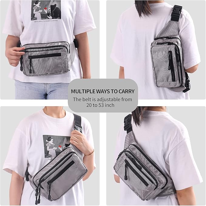 Fanny Pack for Women for Work,Multi-purpose Waist Bag for Travel & Sporting Event