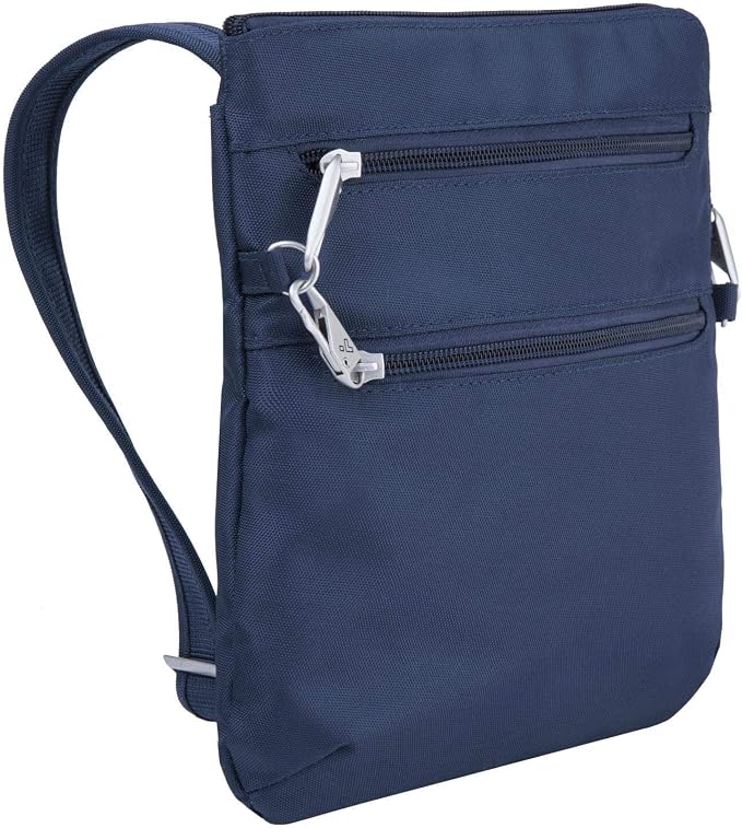 Travelon Anti-theft Classic Slim Double Zip Crossbody