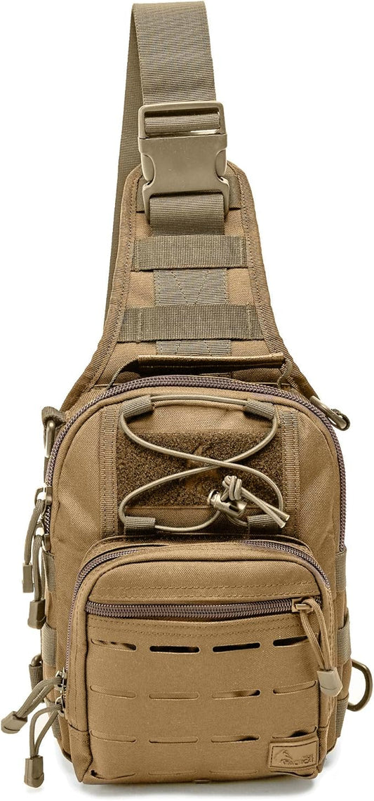 WOLF TACTICAL EDC Sling Bag - Concealed Carry Shoulder Bag for Range, Travel, Hiking, Outdoor Sports