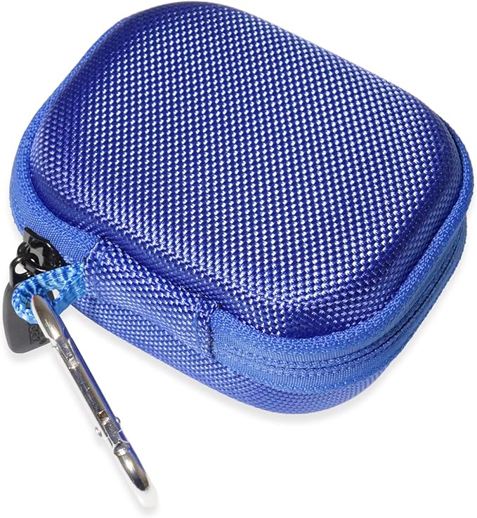 Case for TAGRY X08 Bluetooth Headphones True Wireless Earbuds 60H, mesh Pocket for Charge Cable (Blue)