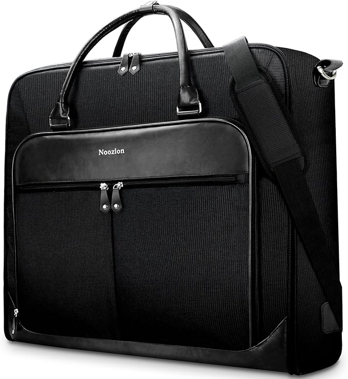 Noozion Garment Bag for Travel, Large Carry On Suit Bag for Business Up to 4 Suits, Wrinkle Free Garment Bag for Hanging Clothes with Shoulder Strap, Laptop Compartment, and Wet-Dry Pocket