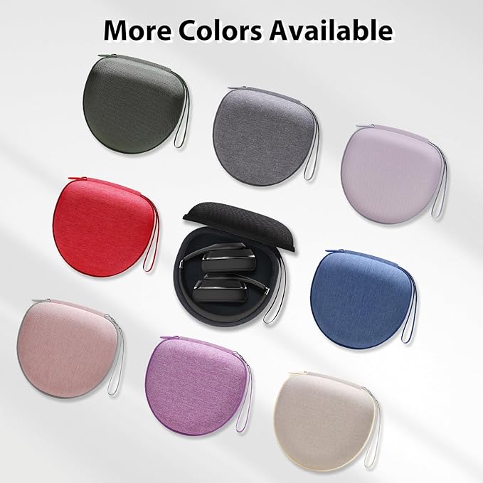 Headphone Headset Case for Beats Studio Pro/JLab JBuds Lux ANC/JLab Go Lux ANC/JBL/TOZO/BERIBES/Picun/KVIDIO Noise Cancelling Over-Ear Foldable Headphones, Black