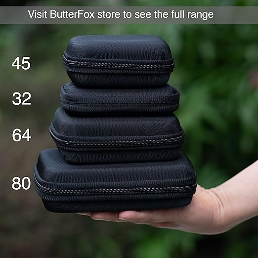 ButterFox 64 Switch Game Case for Nintendo Switch, Switch Game Card Storage Holder or SD Memory Card Case (64 Black)
