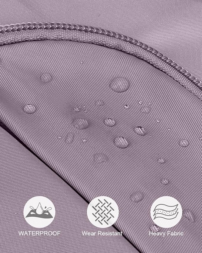 Pritent Crossbody Bags for Women Man, Waterproof Sling Bag Backpack Trendy Casual Cross Body Bags with Convertible Shoulder Strap Chest Bag for Camping Hiking Travel Essentials (Purple, Medium)