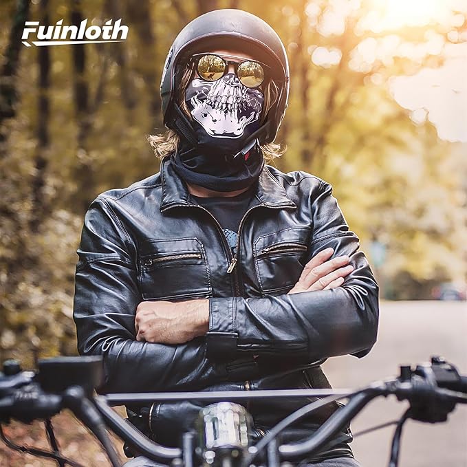Fuinloth Balaclava Ski Mask, Motorcycle Summer Thin Cooling UV Protection Neck Gaiter for Men/Women