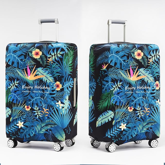 Travelkin Luggage Covers For Suitcase Tsa Approved,Suitcase Cover Protector Fit 18-32 Inch Luggage (Paradise, L)