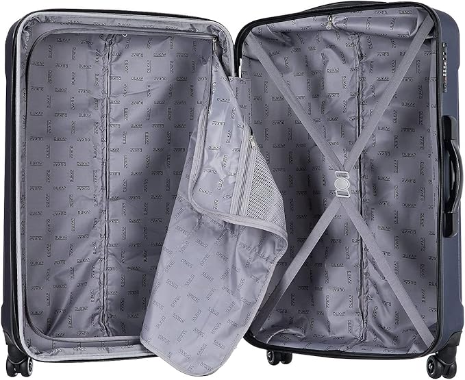 DUKAP INTELY Hardside Luggage Set with Spinner Wheel | Spacious Traveling Suitcases, Travel Suitcases with TSA Lock and Ergonomic GEL Handle | 2 Piece Set (20"/32") | Blue