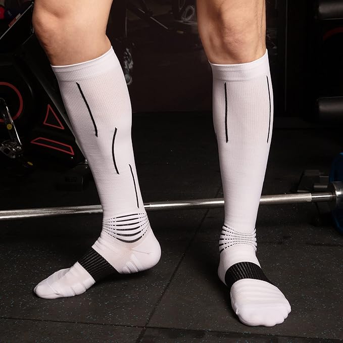 NEENCA Compression Socks, Medical Athletic Socks for Injury Recovery & Pain Relief, Sports Protection - 1 Pair