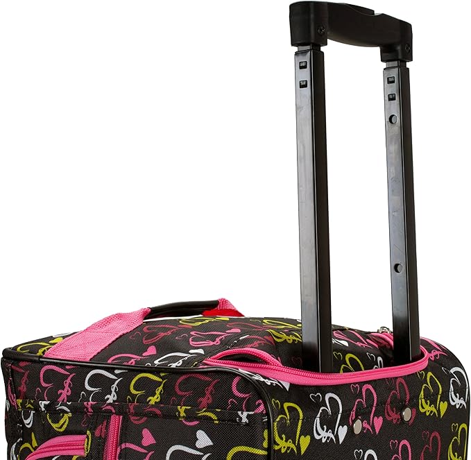 Rockland Rolling Duffel Bag, Black, 22"