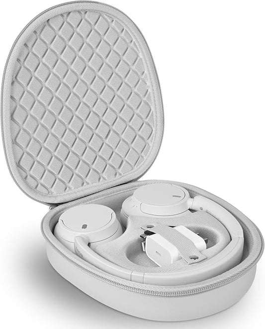 Headphone Case for Sony WH-CH720N Soundcore by Anker Q20i, Hard Portable Over Ear Headphone Carrying Case, Wireless Headphone Storage Protective Case for Travel Home (Grey)