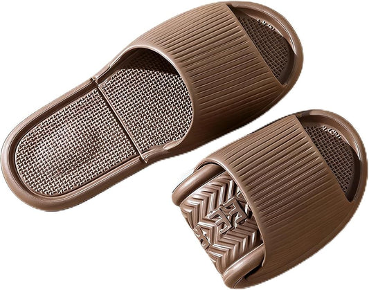 Shower Shoes Travel Foldable Portable Non Slip Slippers for Hotel Guests Swimming Spa Unisex Men Women Lightweight EVA Bathroom Slides Quick Drying Water Resistant Footwear