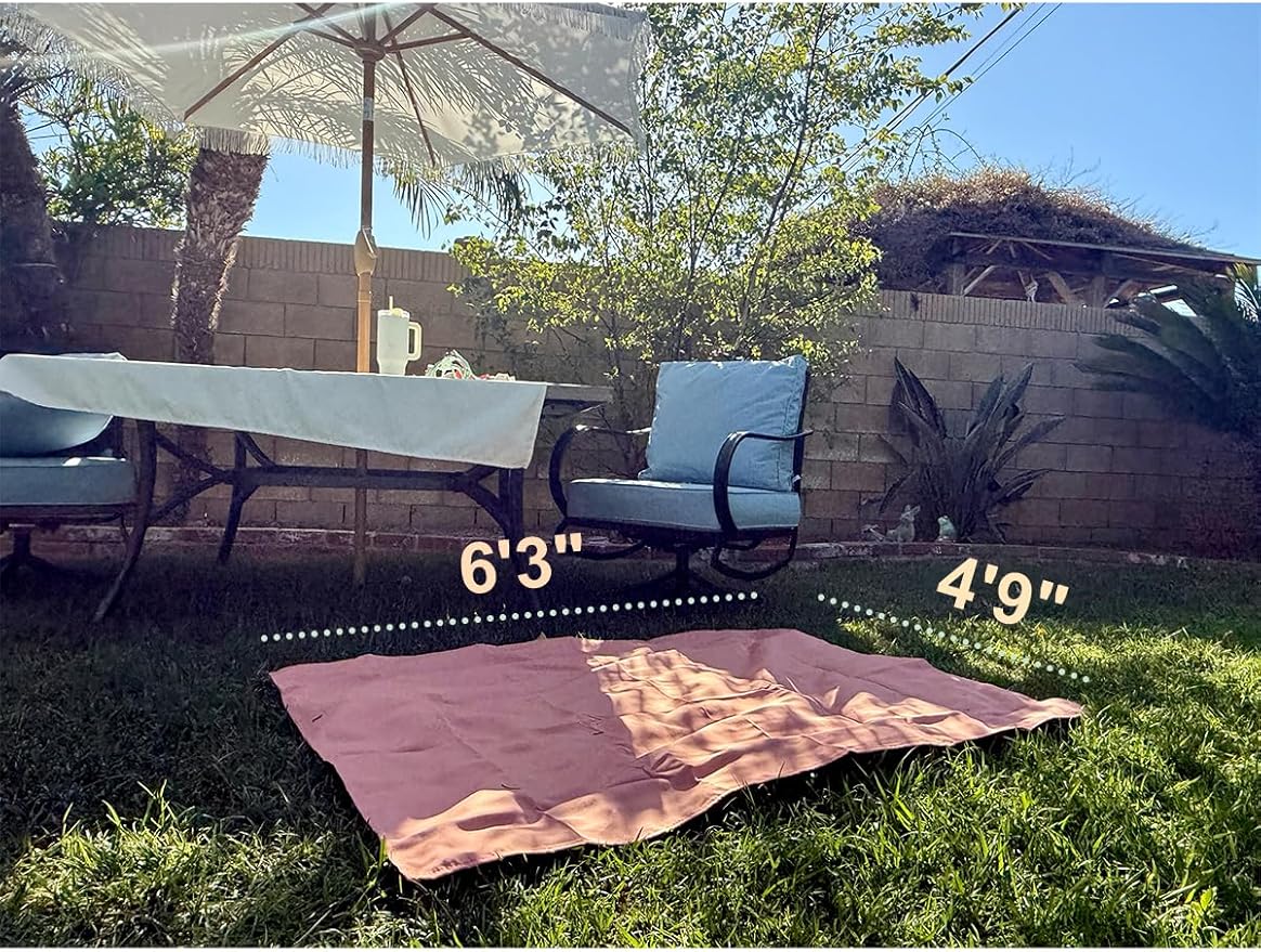 Kids Picnic Blanket, Kids Beach Mat – Medium 4’9” × 3’3” Compact Canvas, Easy to Fold & Carry