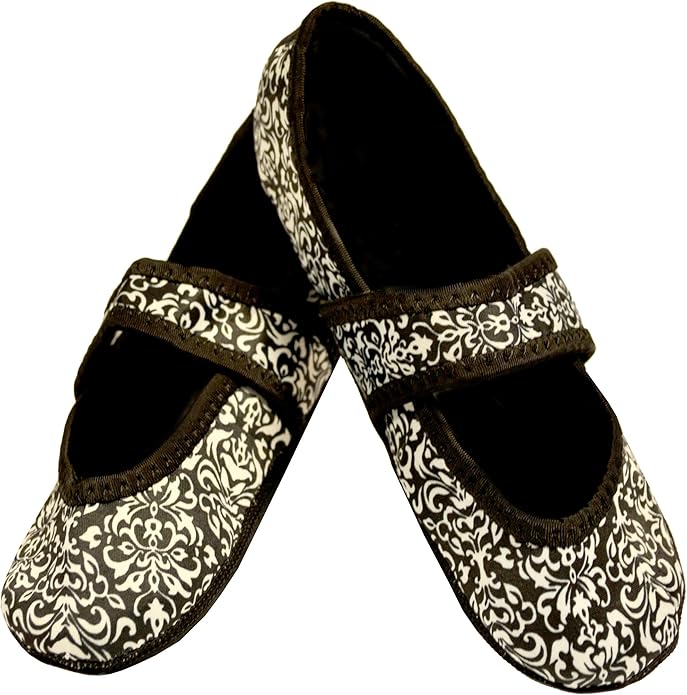 Nufoot Betsy Lou Women's Slippers, Foldable, Flexible Flats, Slipper Socks, Travel Slippers, Exercise Shoe, Dance Shoe, Yoga Socks, House Shoes, Indoor Shoes