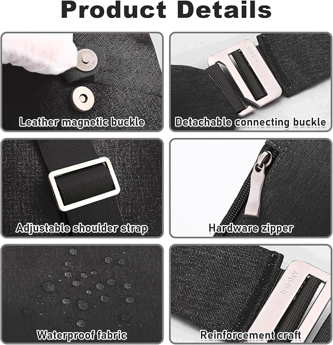 Anti Theft Travel Bag, One Shoulder Large Capacity Cross-body Bag Chest Fashion Lightweight Sling Bags for Travel Sports