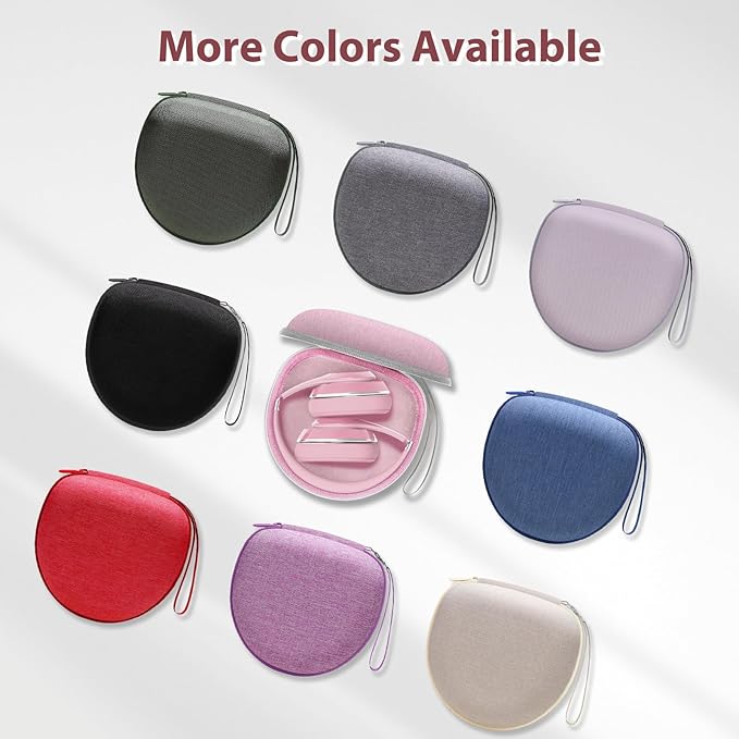 Headphone Headset Case for Beats/JLab/Lorelei X8/JBL/TOZO/BERIBES/Picun/KVIDIO Noise Cancelling Over-Ear Foldable Headphones (Pink)