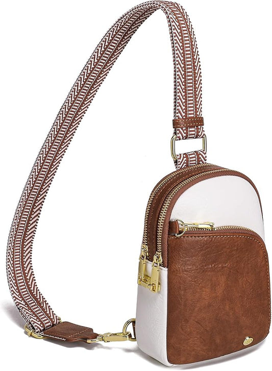 INICAT RFID Blocking Sling Bag, Anti Theft Crossbody Bag for Women Compact Travel Purses Leather