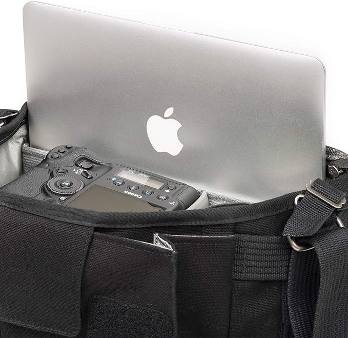 Think Tank Retrospective 20 V2.0 Canvas Shoulder Bag for Mirrorless or Standard DSLR Cameras and Photo Accessories - Black - X-Large