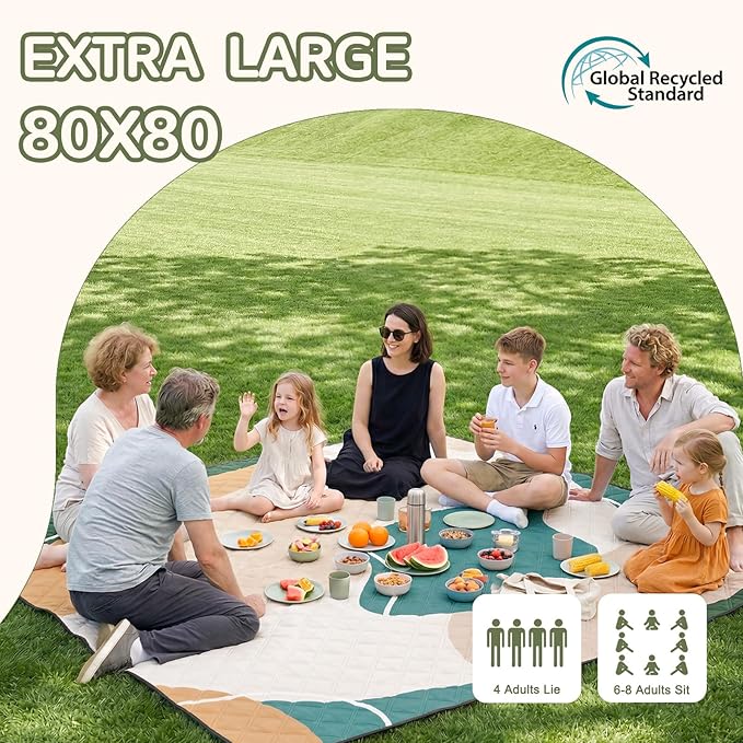 Genovega Waterproof Beach Blanket Picnic Outdoor Mat Rug Adult Men Guy Him Brother Dad Boyfriend Uncle Niece Best Friend Friendship Grandpa Grandfather Husband Son in Law Happy Birthday Unique Gift