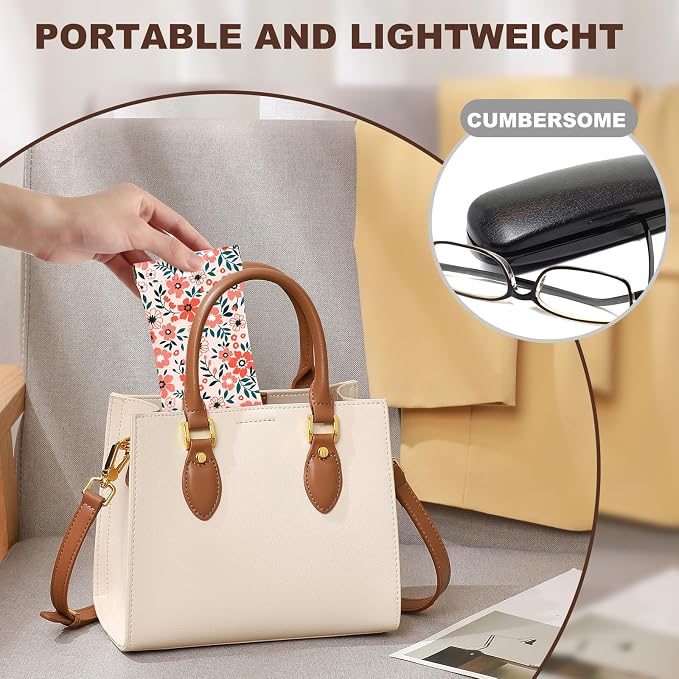 Anikathy 2Pcs Sunglass Eyeglass Glasses Case Soft PU Leather with Cleaning Cloth Cute Glasses Pouch Bag for Men Women Girs