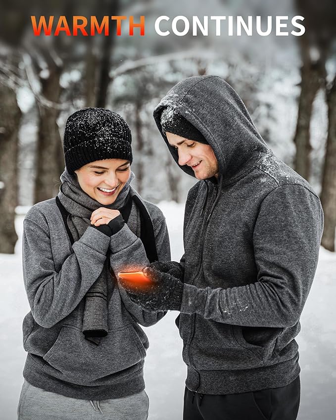 Lerat Hand Warmers Rechargeable 2 Pack, Portable Electric Hand Warmer Max 131℉, Reusable Slim Pocket Heater Handwarmers, Gifts for Men, Women, Outdoor, Golf, Camping, Hunting Essentials