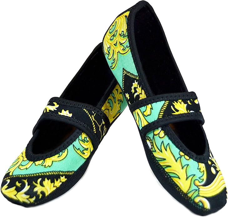 Nufoot Betsy Lou Women's Slippers, Foldable, Flexible Flats, Slipper Socks, Travel Slippers, Exercise Shoe, Dance Shoe, Yoga Socks, House Shoes, Indoor Shoes